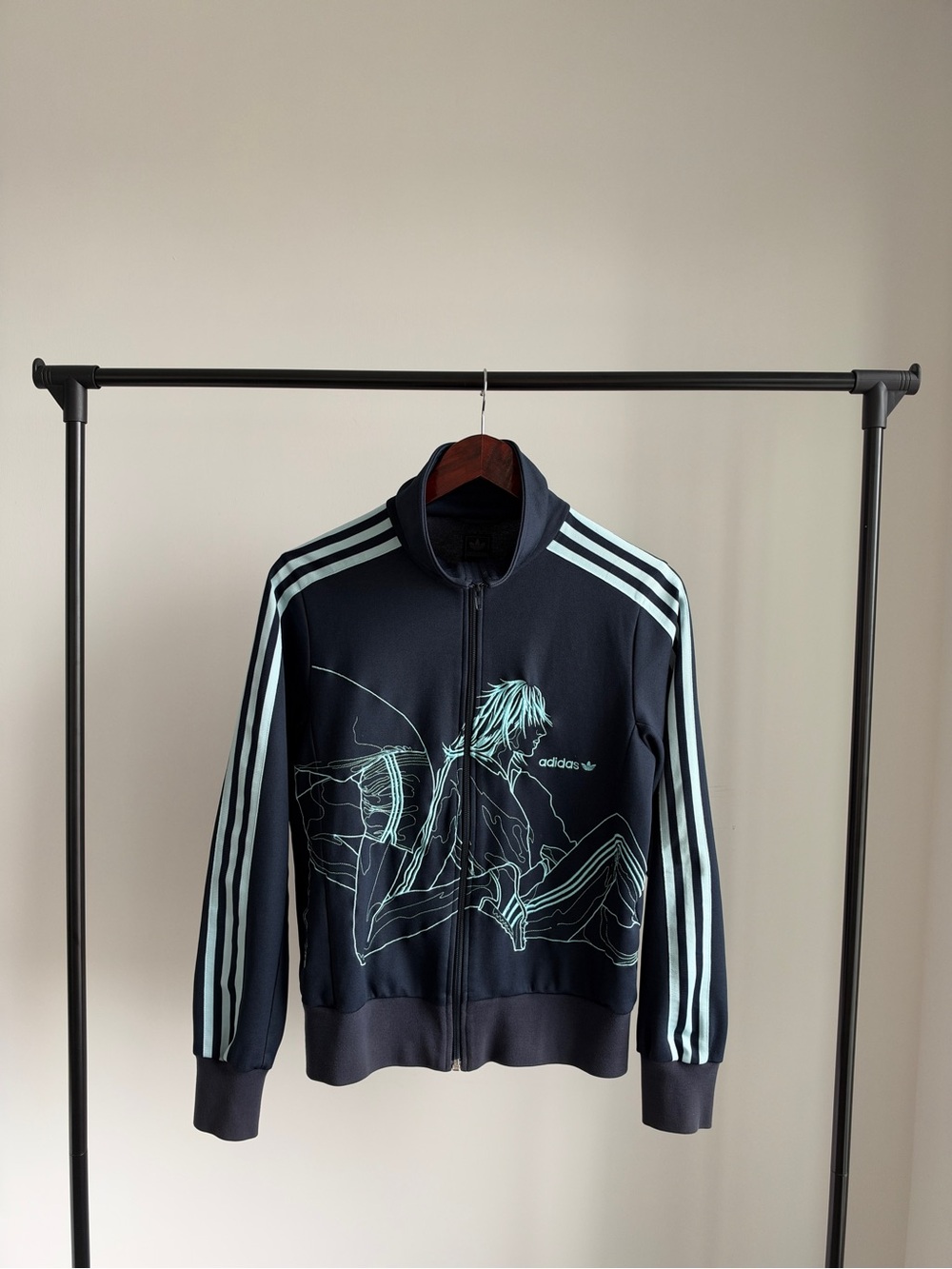 Adidas Y2K Shaggy Cut Dark Anime Track Top